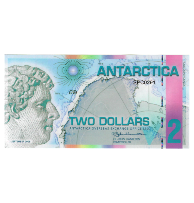 Artantica 2 Dólares 2008 (Billete de fantasia)