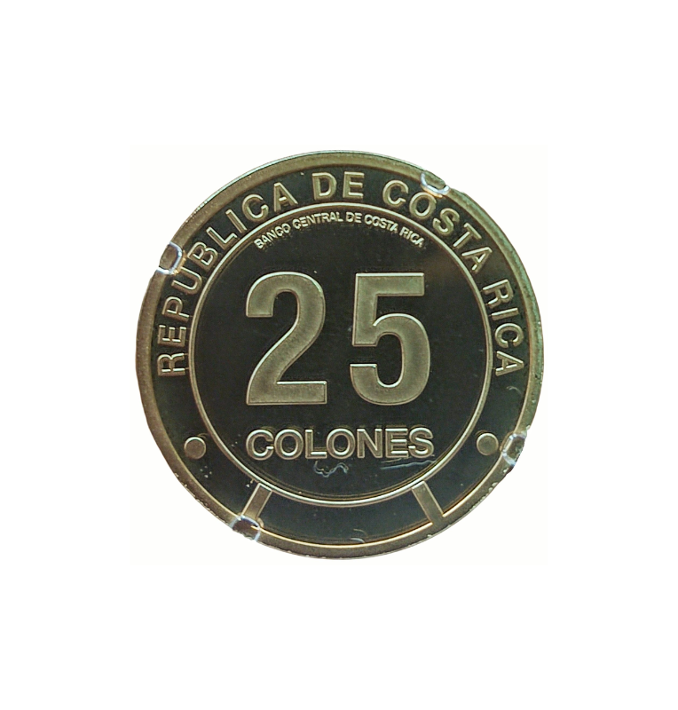 Costa Rica 25 Colones 2023 Emisión conmemorativa Provincia de Limón