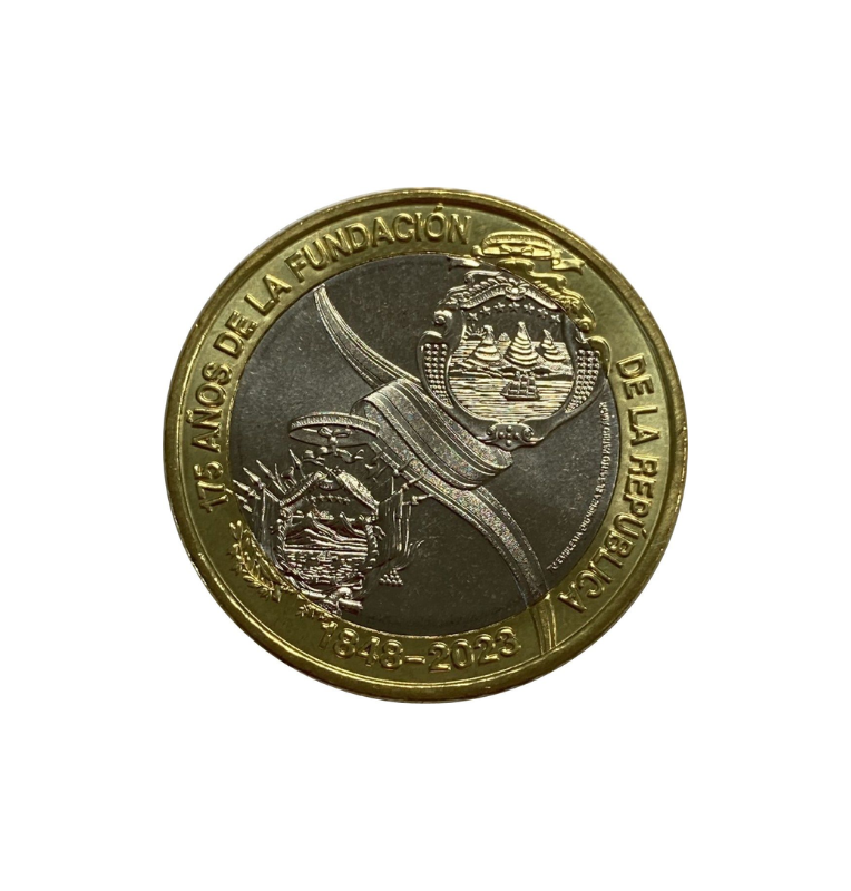 Costa Rica 500 Colones 2023 Emisión conmemorativa 175 años de la Primera República de Costa Rica