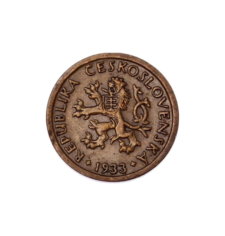Checoslovaquia 10 Haleru 1933 KM 3. NO UNC