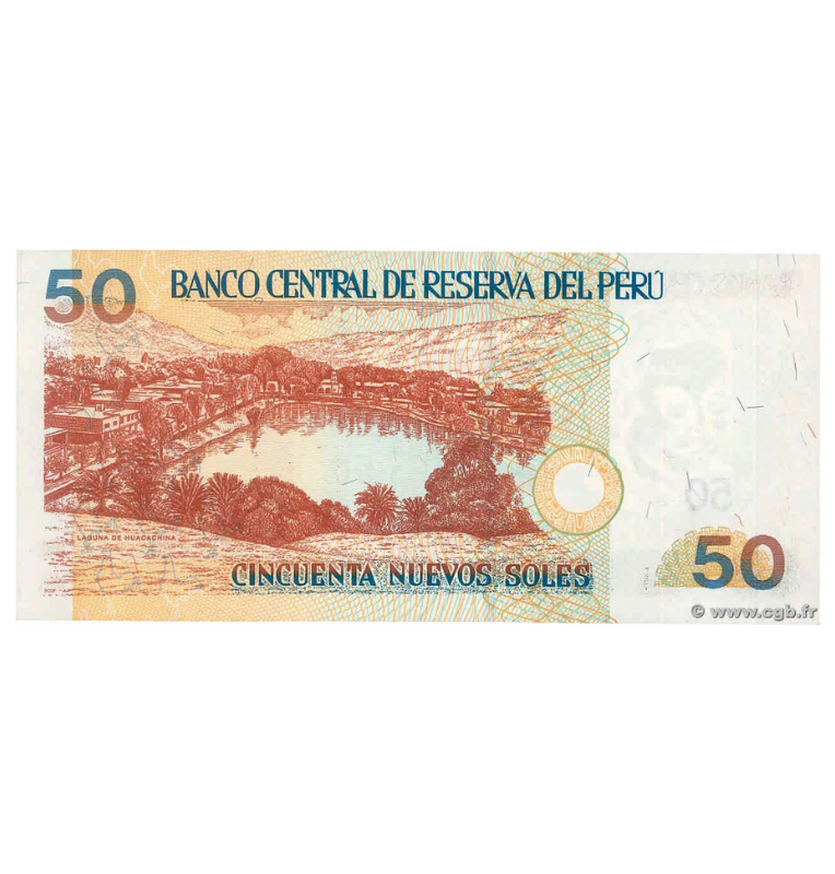 Perú 50 Nuevos Soles 2006 Pick 180 NO UNC
