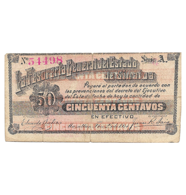 Mexico 50 Pesos 1972 Pick 49u