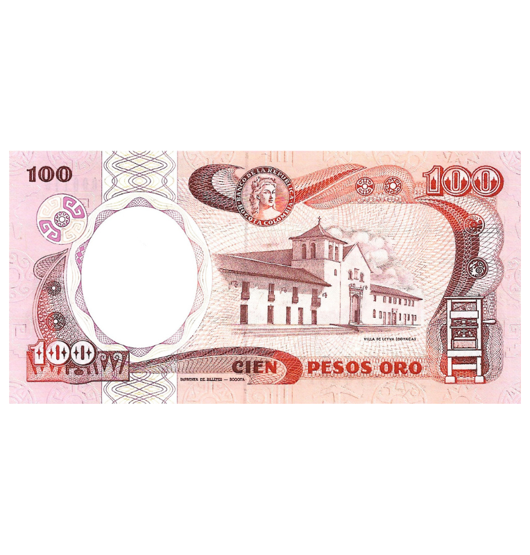 Colombia 100 Pesos 1987 Número bajo 3 dígitos #116