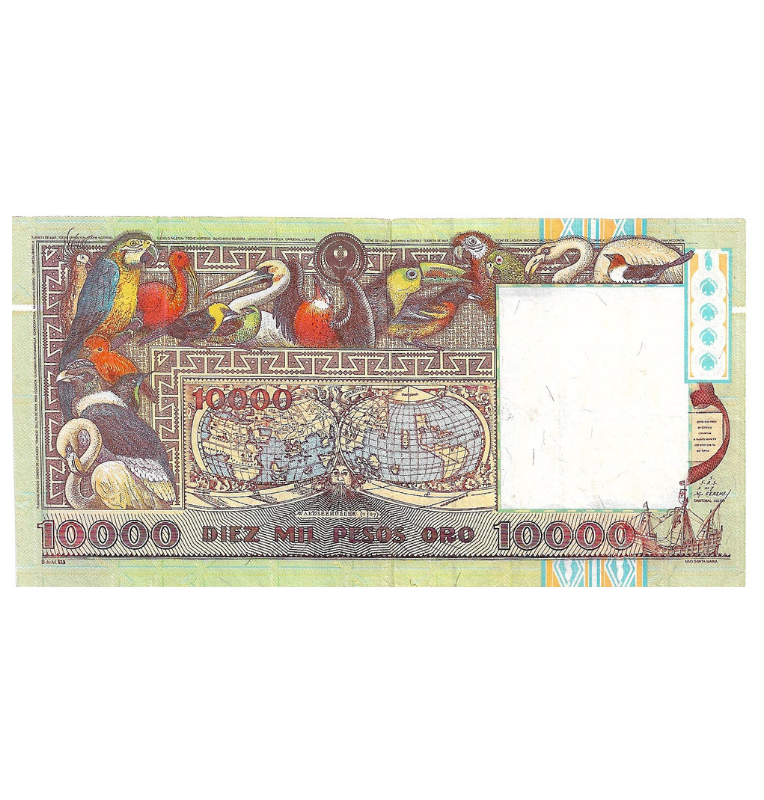 Colombia 10.000 Pesos Oro 1992 Embera. NO UNC.