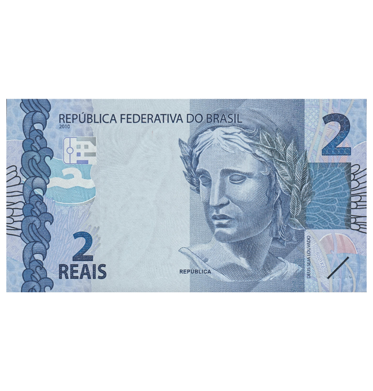 Brazil 2 Reales 2010 Pick 252e
