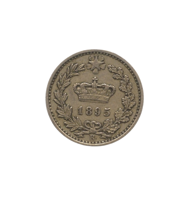 Italia 20 Centésimos 1895 KM 28.2. NO UNC