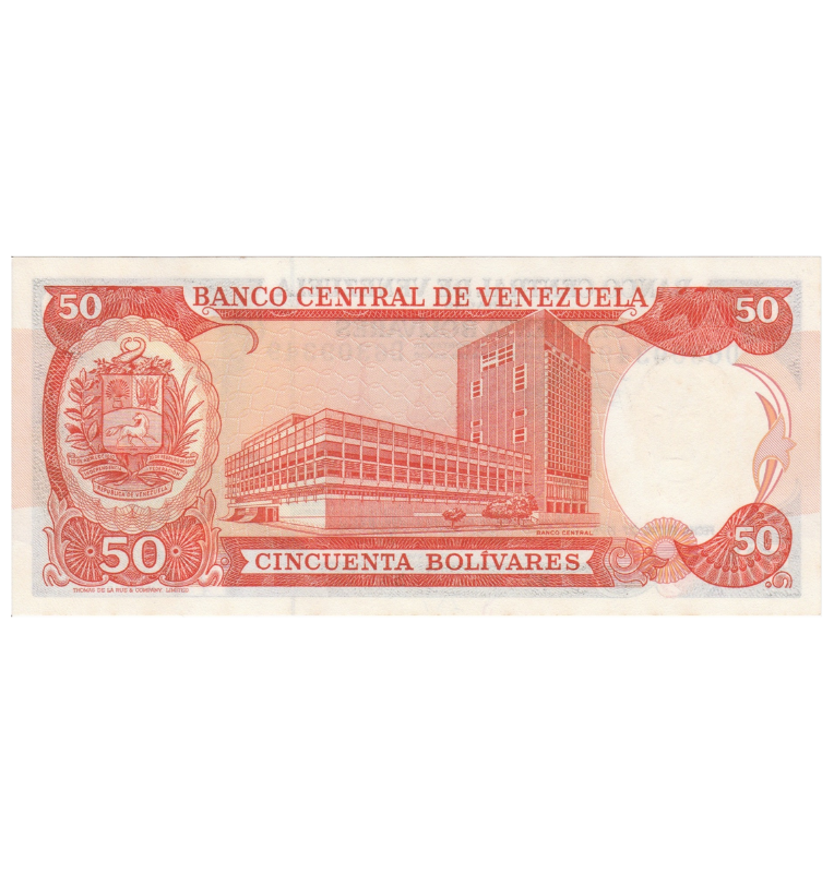 Venezuela 50 Bolivares 1977 - 1998 NO UNC