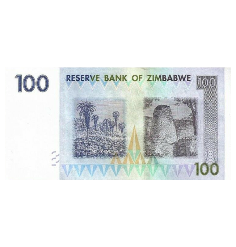 Zimbabue 100 Dólares 2007 Pick 69
