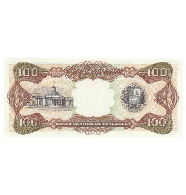 Venezuela 100 Bolívares 1992 - 1998 NO UNC