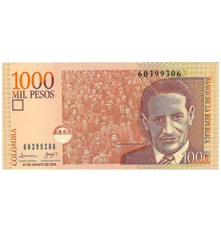 Colombia 1.000 Pesos 2008 Radar 60399306 (Formato pequeño)