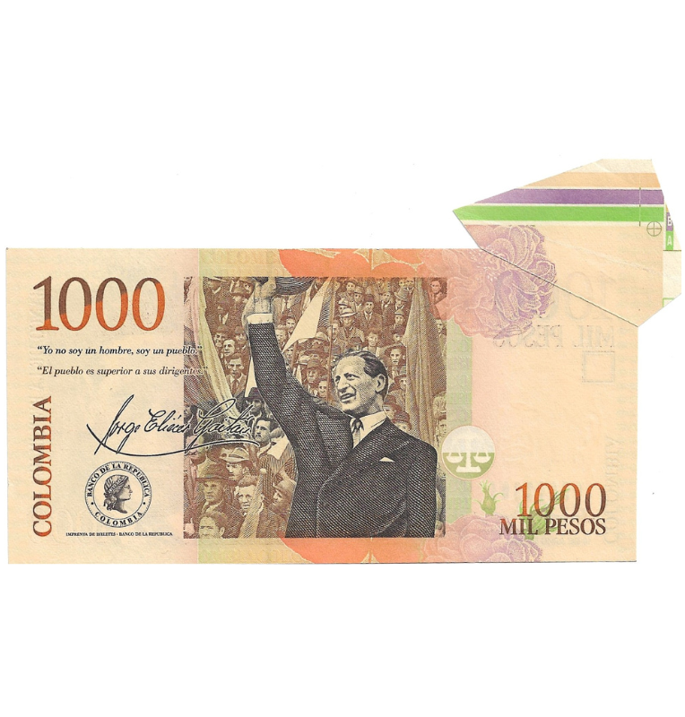 Colombia 1.000 Pesos 2011. Mariposa (Formato pequeño)