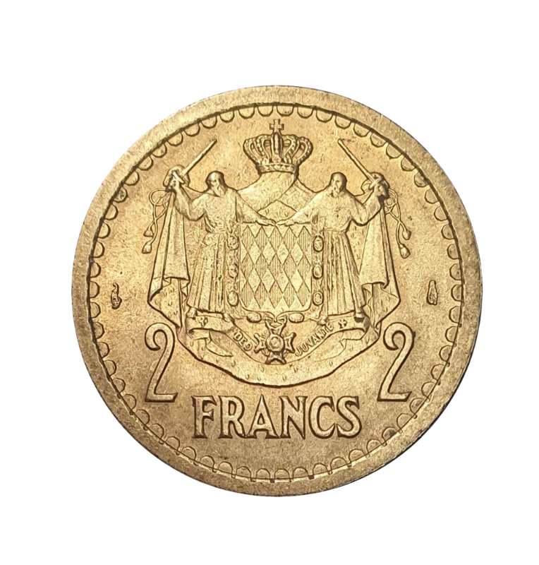 Mónaco 2 Francos o.J 1945 Km 121a-Albert I. 1889-1922 (No UNC)