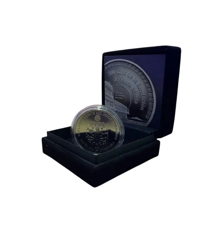 Colombia 20.000 moneda conmemorativa de los 500 años de Santa Marta