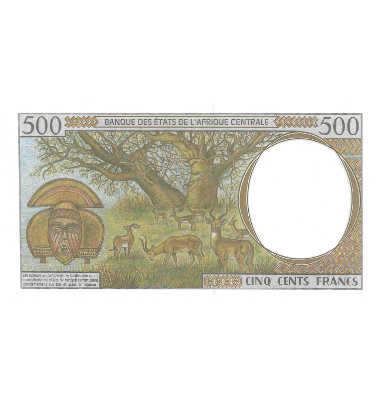 Estados de Africa Central 500 Francos 1999 Pick 301Ff