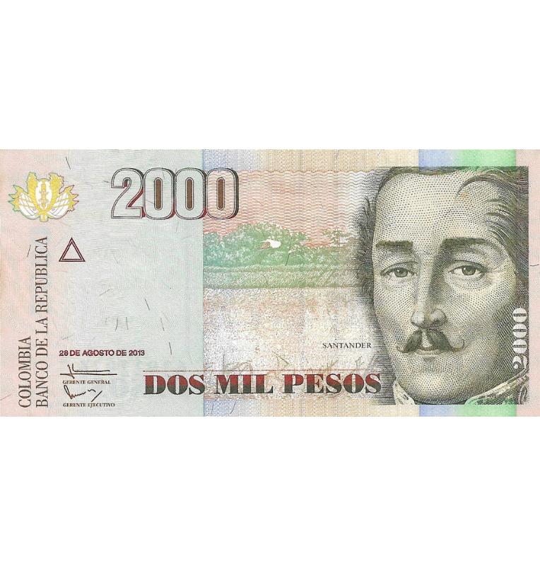 Colombia 2.000 Pesos 2013 Radar 63922936