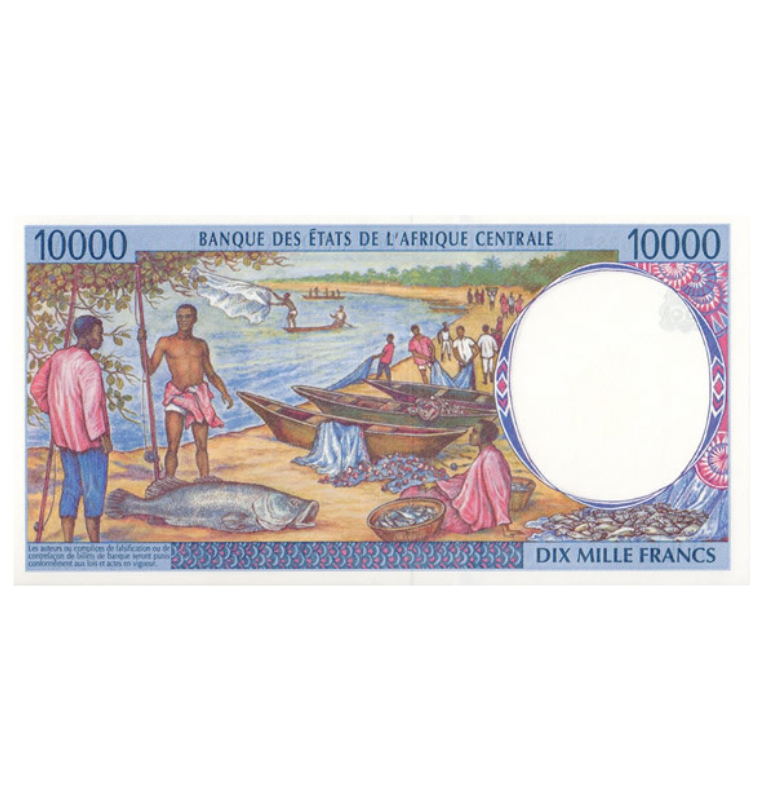 República Chad 10.000 Francos 2000 Pick 605Pf