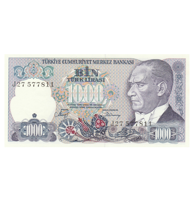 Turquía 1.000 Liras 1986 Pick 196