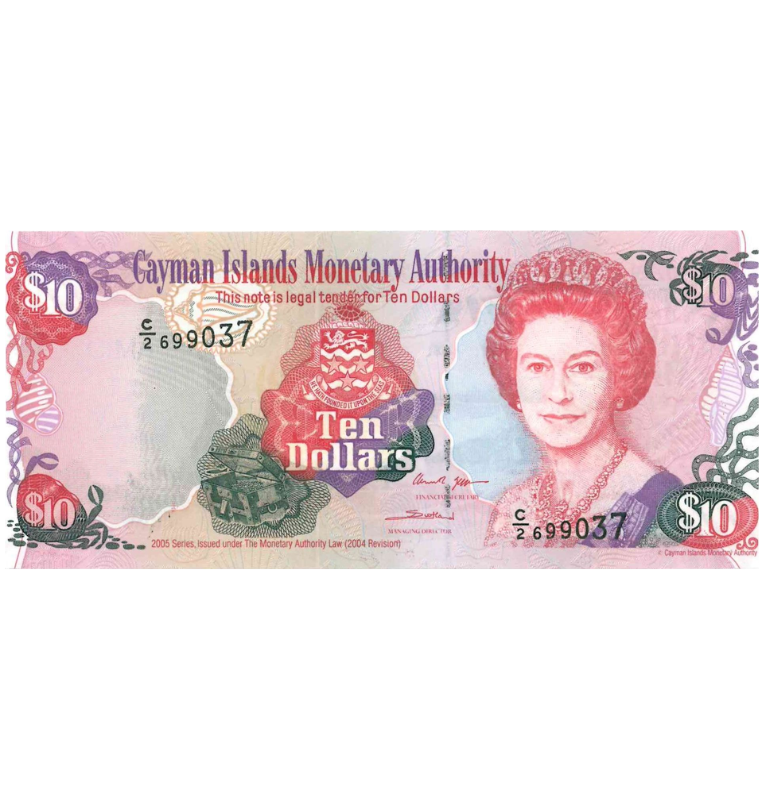 Islas Caimán 10 Dolares 2005 Pick 35a