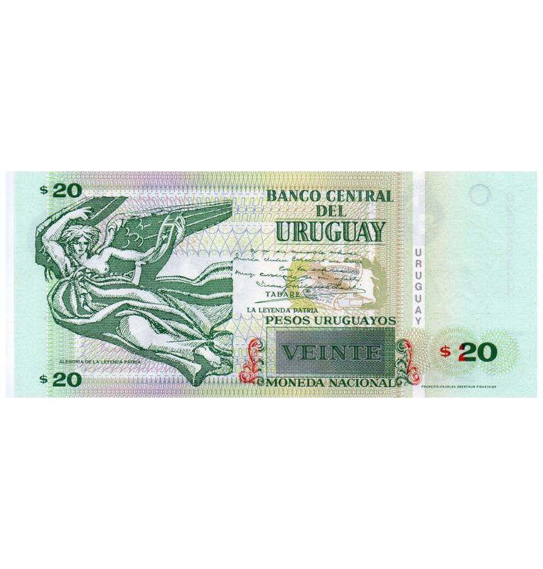Uruguay 20 Uruguayan Pesos 2008 Pick 86a