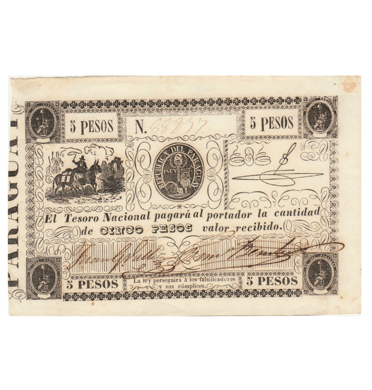 Paraguay 5 Pesos NO UNC