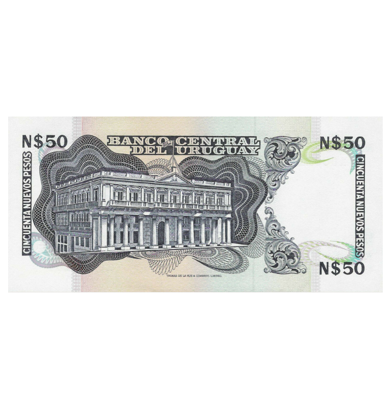 Uruguay 50 Nuevos Pesos 1989 ND Pick 61A