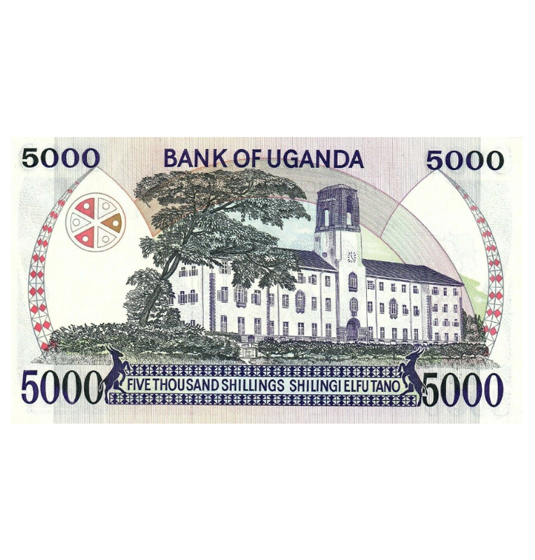 Uganda 5.000 Shillings 1986 Pick 24b