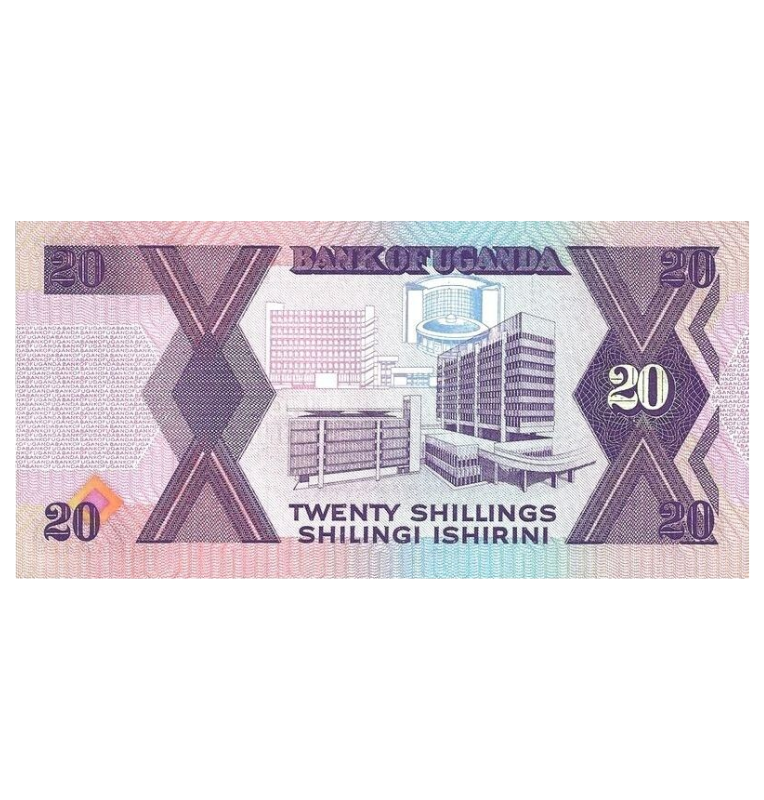 Uganda 20 Shillings 1988 Pick 29b