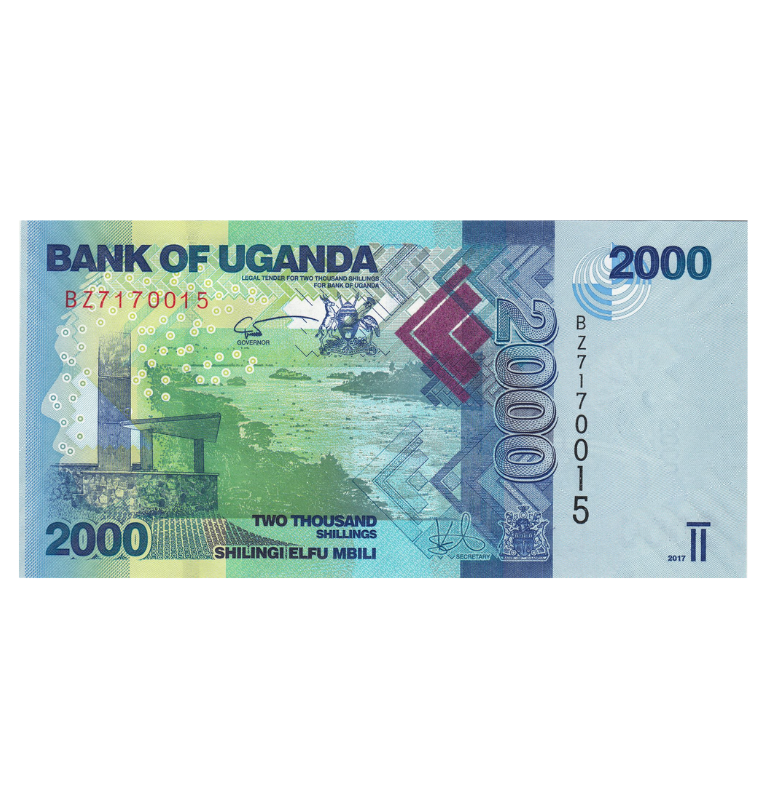 Uganda 2.000 Shillingis 2017 Pick 50d