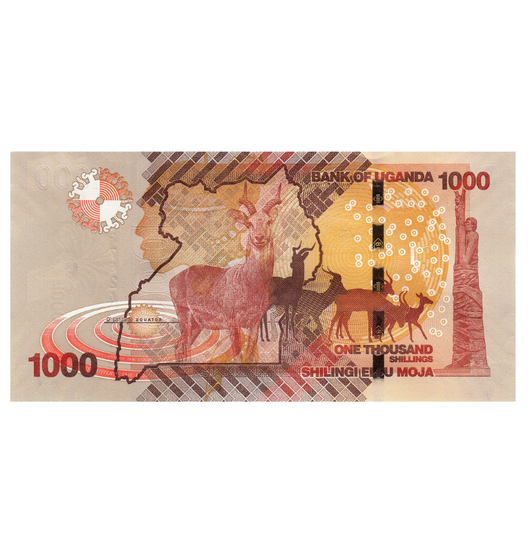 Uganda 1.000 Shillings 2021 Pick Nuevo