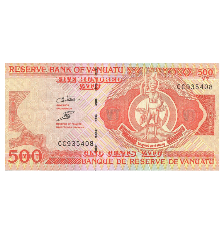 Vanuatu 500 Vatu 1993 ND Pick 5b