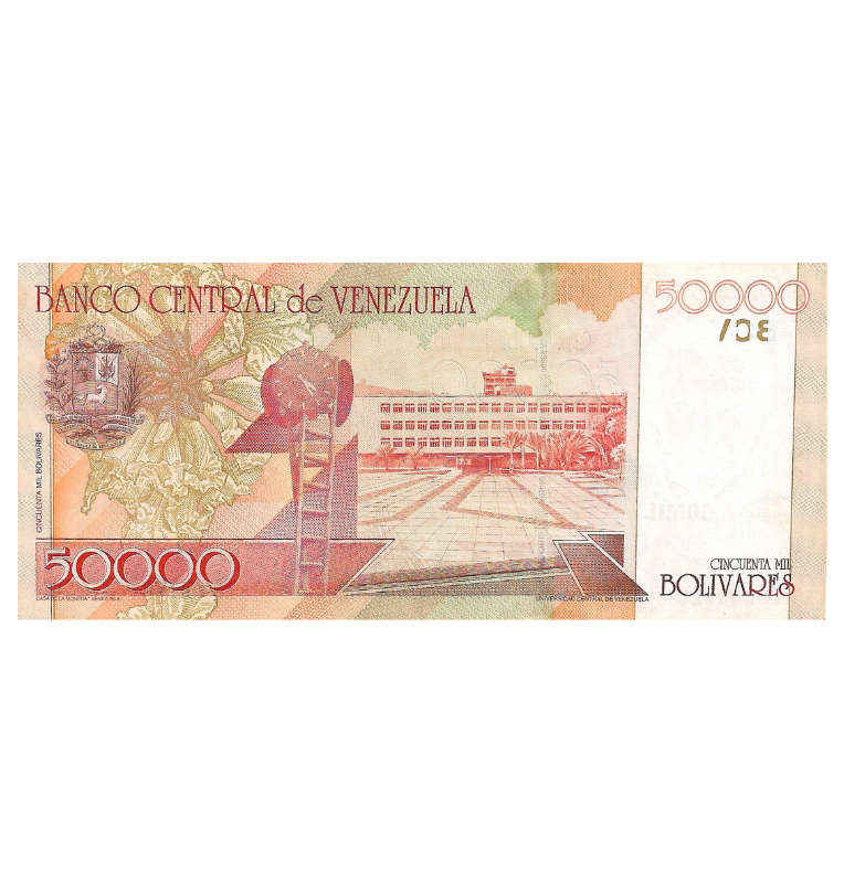 Venezuela 50.000 Bolívares 2005 Pick 87a  (NO UNC)