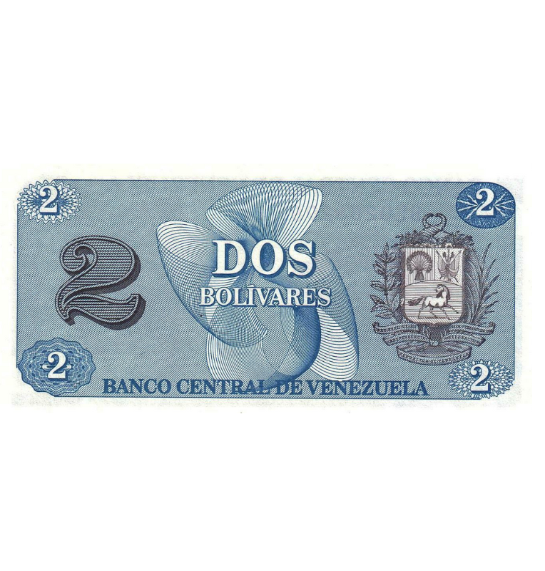 Venezuela 2 Bolívares 1989 Pick 69