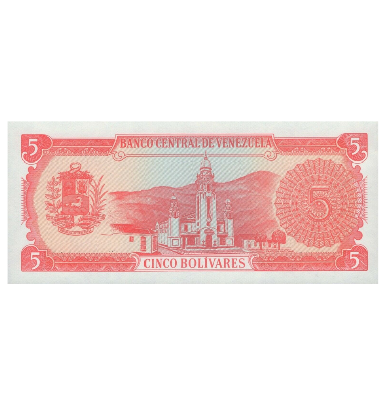 Venezuela 5 Bolívares 1989 Pick 70b NO UNC