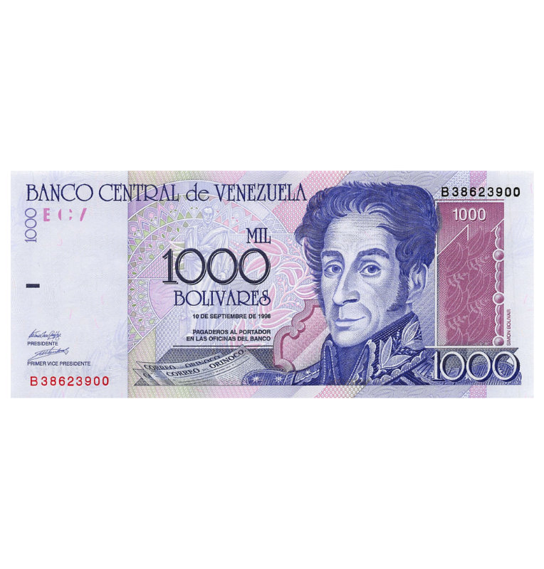 Venezuela 1.000 Bolívares 1998 Pick 79