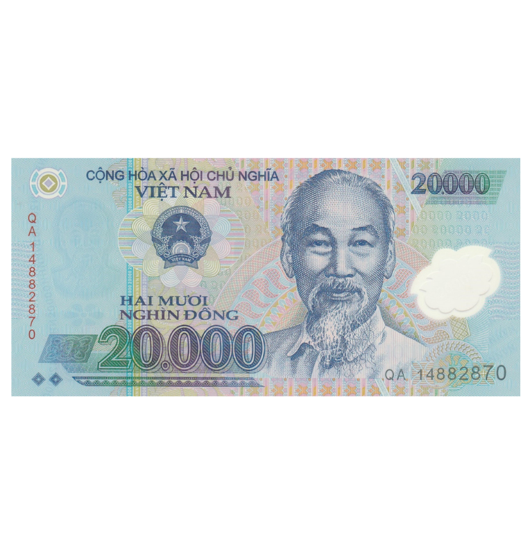 Vietnam 20.000 Dong Polímero 2014 Pick 120f Polímero
