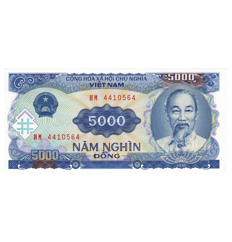 Vietnam 5.000 Dong 1991 Pick 108a