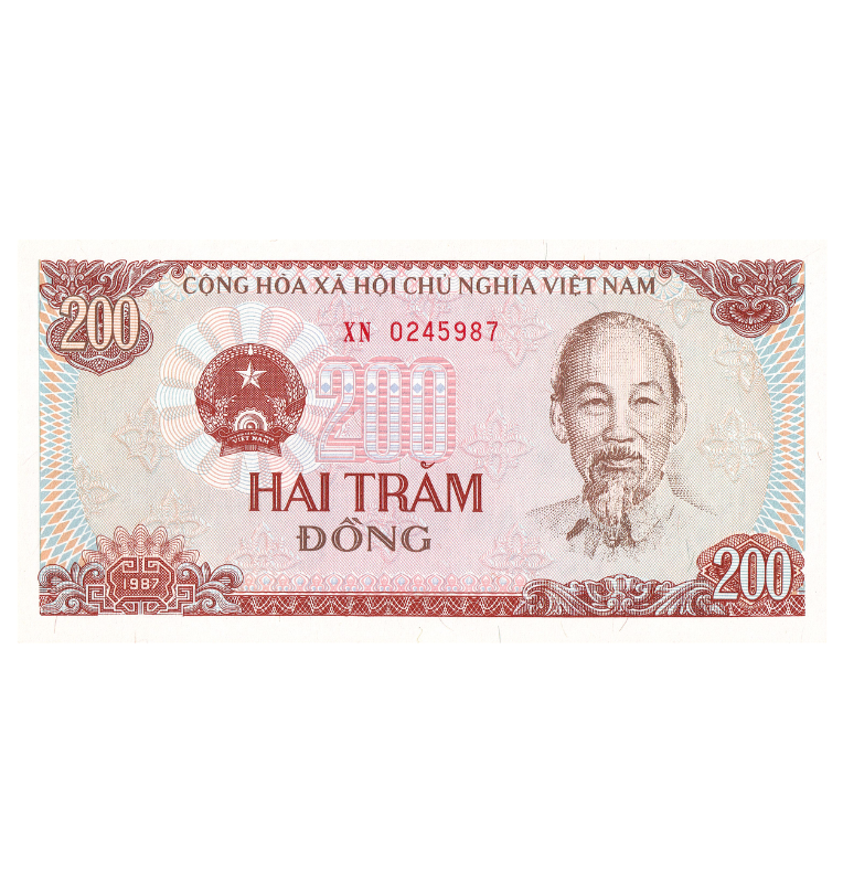 Vietnam 200 Dong 1987 Pick 100a