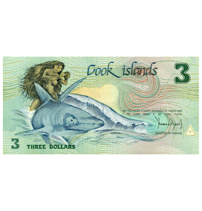 Islas Cook 5 Dólares 1992 Pick 6 Conmemorativo