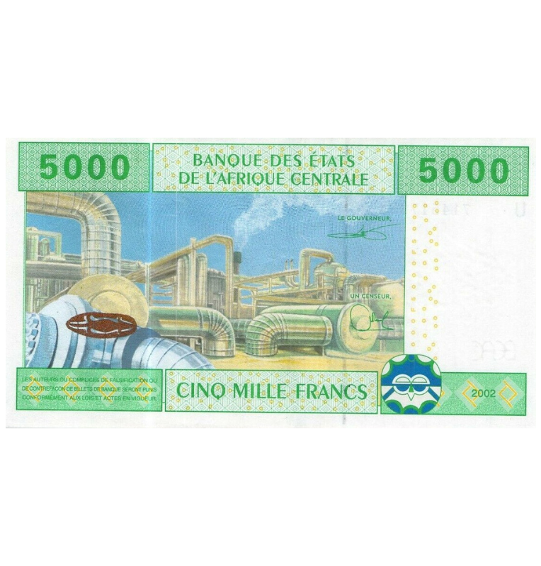 Camerún 5000 Francos 2002 Pick 209Ud