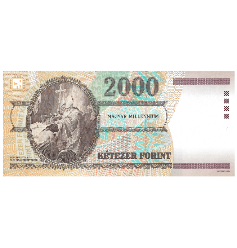 Hungría 2.000 Forint 2000 Conmemorativo Pick 186a
