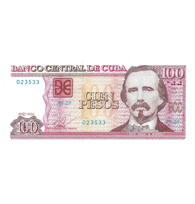 Cuba 100 Pesos 2016 Pick 129b