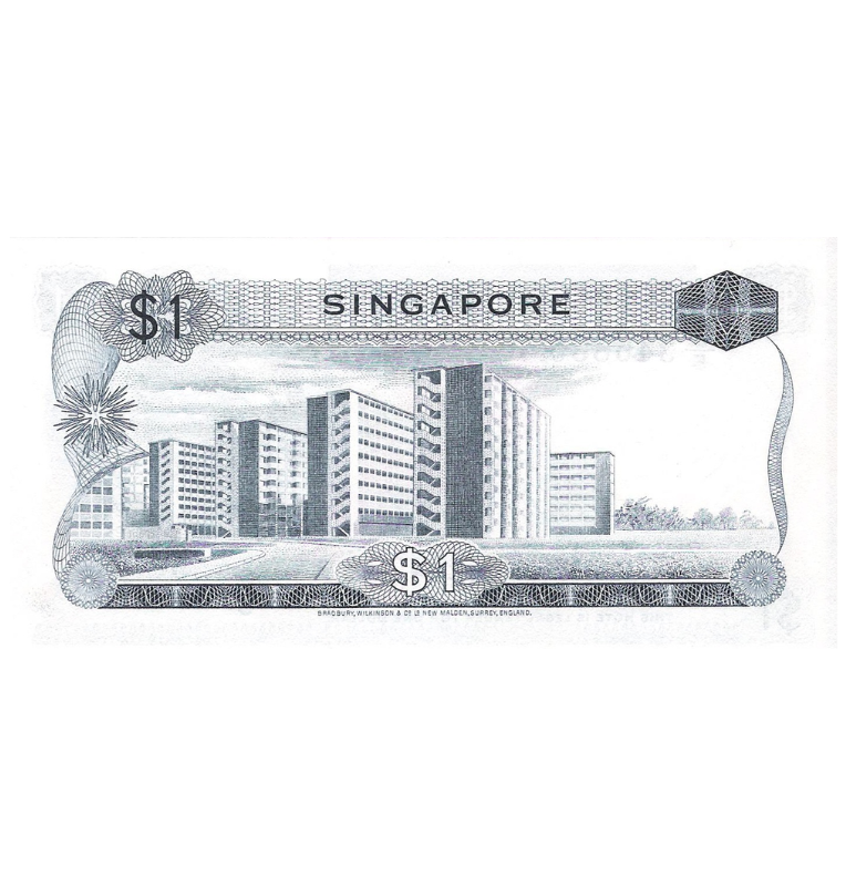 Singapur 1 Dólar 1972 ND Pick 1d