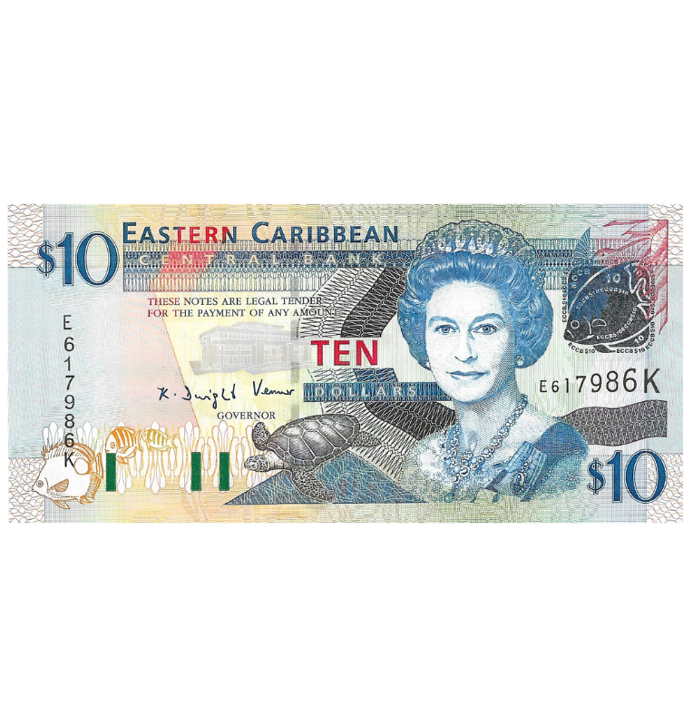 San Cristóbal y Nieves 10 Dólares 2003 ND Pick 43k