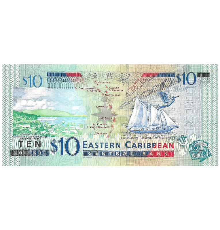 San Cristóbal y Nieves 10 Dólares 2003 ND Pick 43k