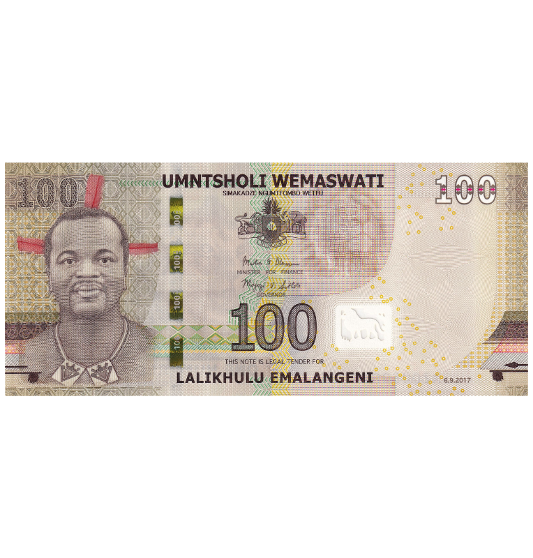Suazilandia 100 Emalengeni 2017 Pick 42