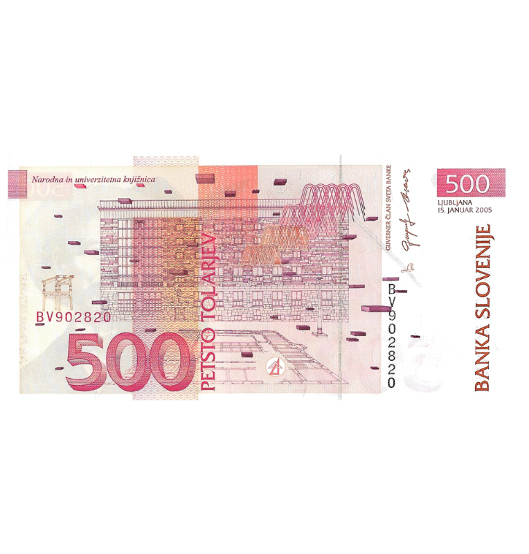 Eslovenia 500 Tolarjev 2005 Pick 16c