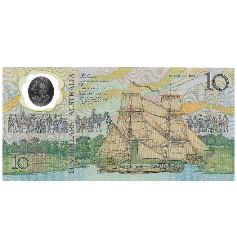 Australia 10 Dólares 1988  Pick 49a Polímero