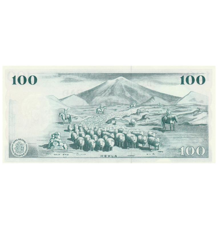 Islandia 100 Coronas 1961 Pick 44a