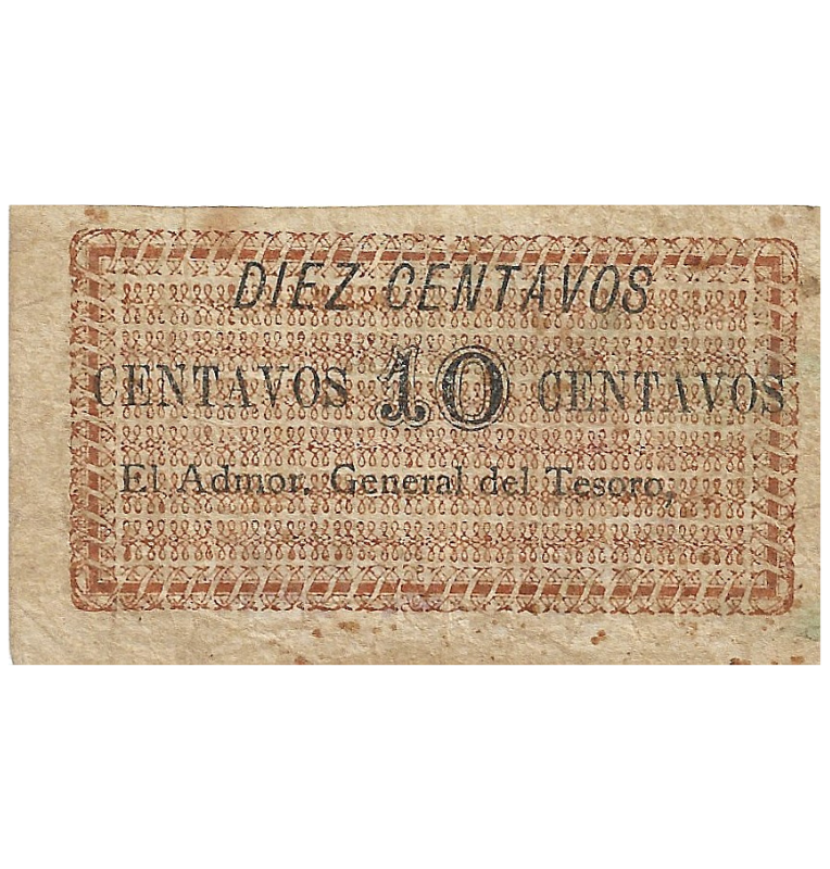 Colombia 10 Centavos Medellín marzo 1900 NO UNC