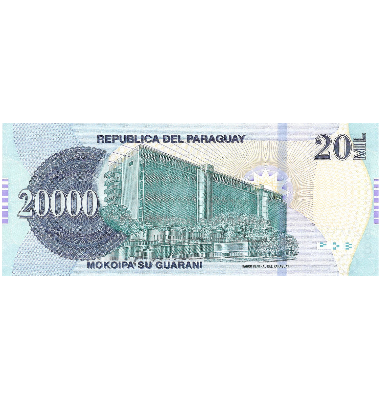 Paraguay 20.000 Guaraníes 2015 Pick 238a